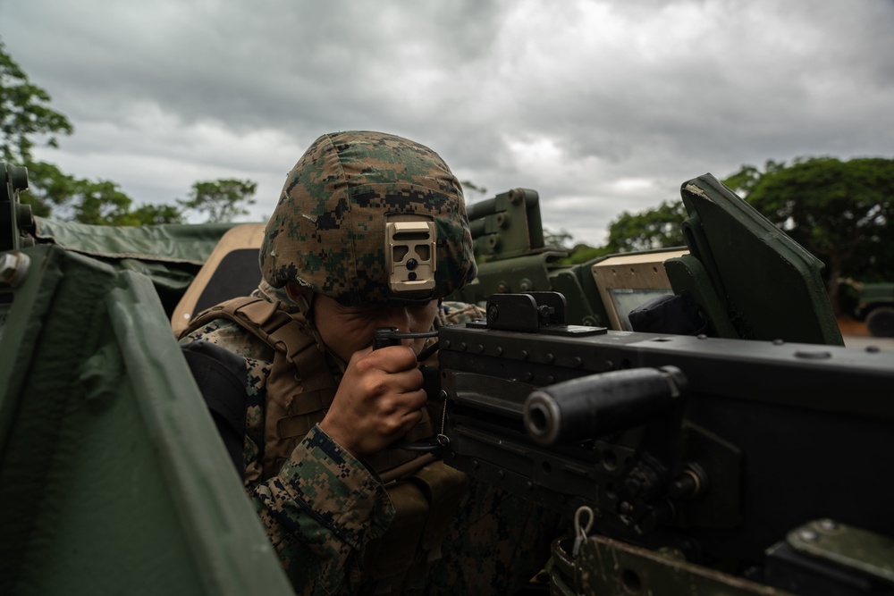 Winter Workhorse 23 | Combat Logistics Battalion 4, 3rd Transportation Battalion Marines conduct machine gun range