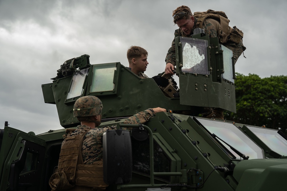 Winter Workhorse 23 | Combat Logistics Battalion 4, 3rd Transportation Battalion Marines conduct machine gun range