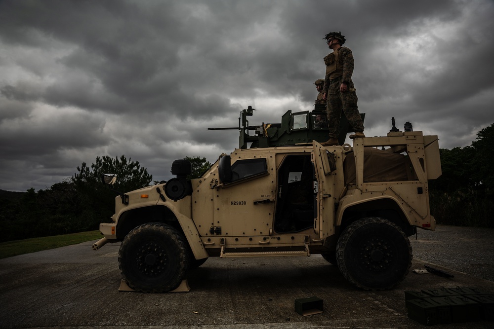 Winter Workhorse 23 | Combat Logistics Battalion 4, 3rd Transportation Battalion Marines conduct machine gun range