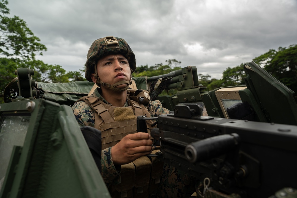 Winter Workhorse 23 | Combat Logistics Battalion 4, 3rd Transportation Battalion Marines conduct machine gun range