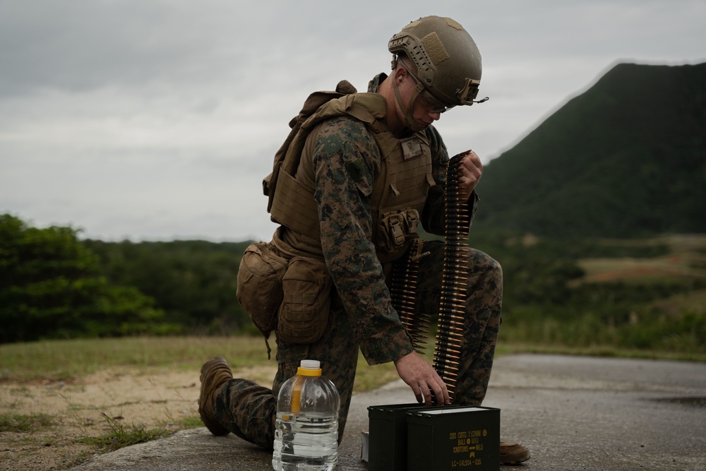 Winter Workhorse 23 | Combat Logistics Battalion 4, 3rd Transportation Battalion Marines conduct machine gun range