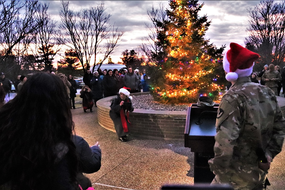 Dozens attend Fort McCoy’s 2022 Christmas Tree Lighting event