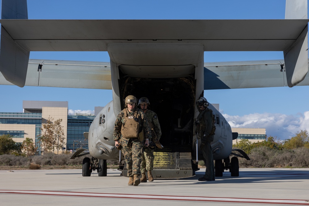 Marines, sailors conduct mass casualty drill during Steel Knight 23