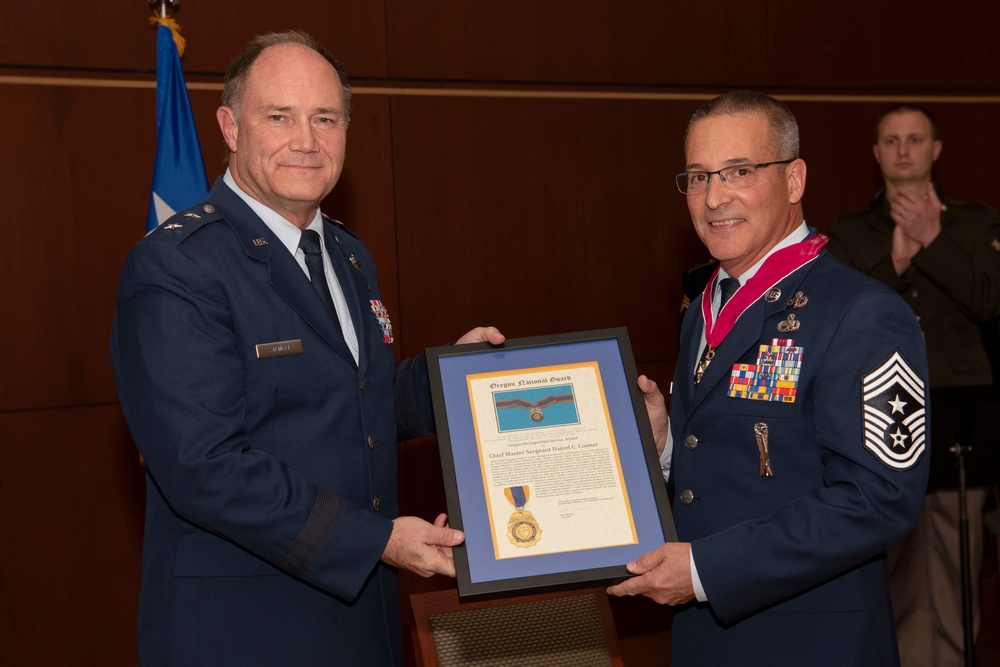 Command Chief Master Sgt. Daniel C. Conner retirement