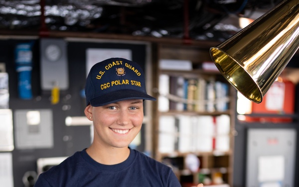 Coast Guard Cutter Polar Star (WAGB 10) crosses the “X”