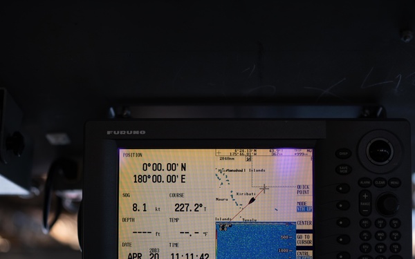 Coast Guard Cutter Polar Star (WAGB 10) crosses the “X”