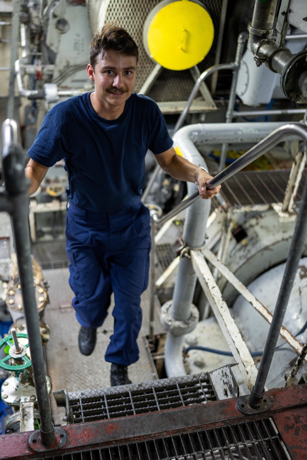 Coast Guard Cutter Polar Star’s (WAGB 10) engineers hard at work