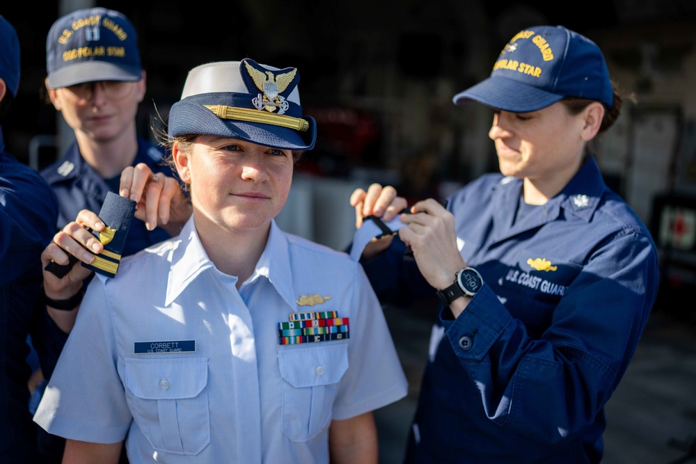 Coast Guard Cutter Polar Star (WAGB 10) holds promotion ceremony