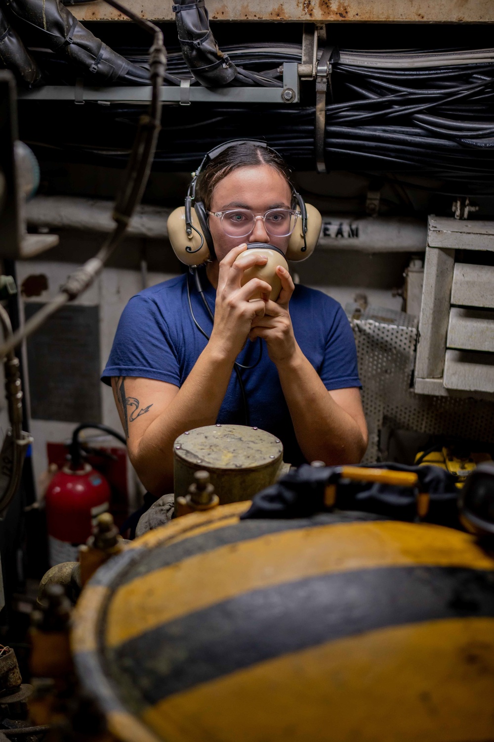 Coast Guard Cutter Polar Star (WAGB 10) conducts basic engineering casualty control exercises