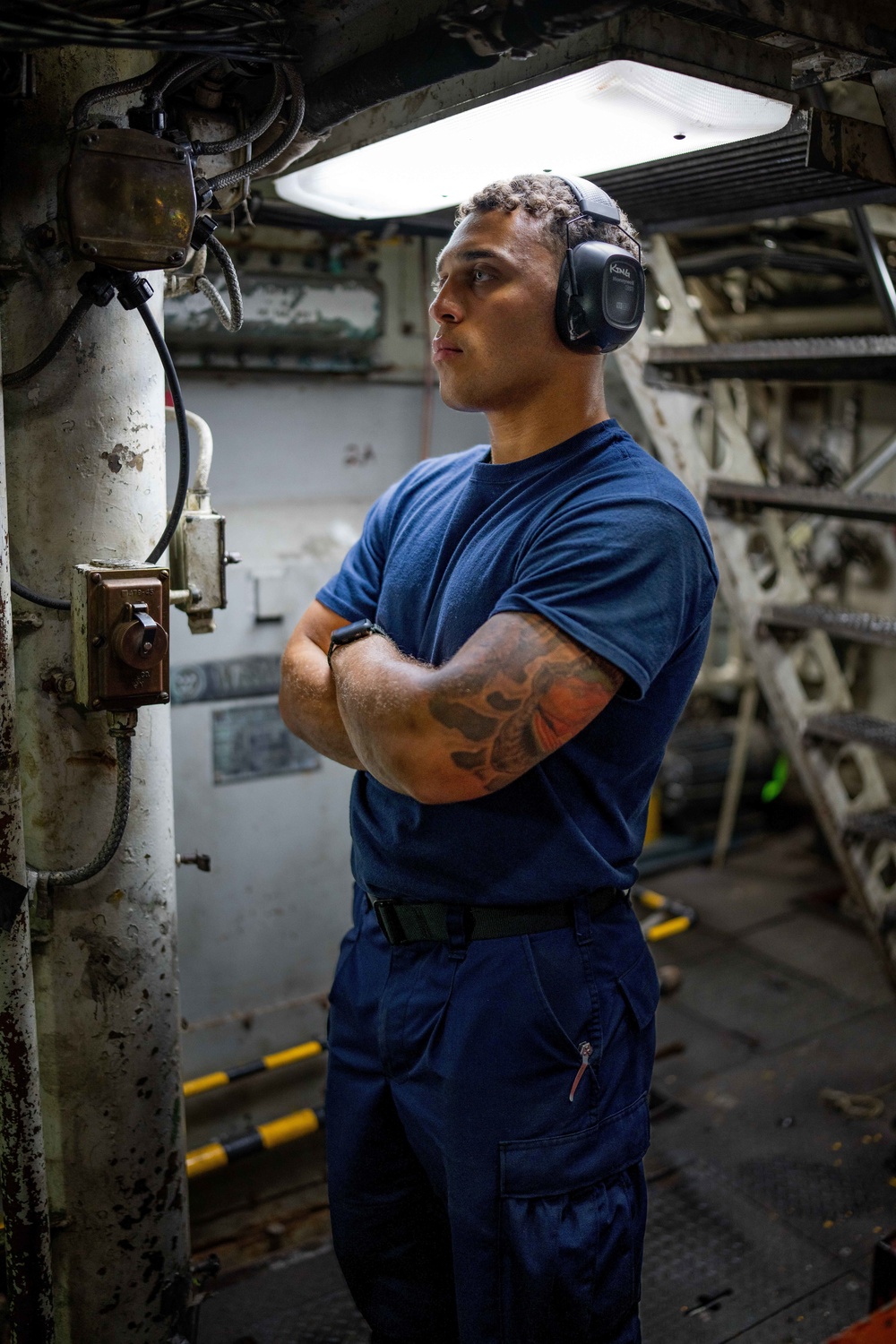 Coast Guard Cutter Polar Star (WAGB 10) conducts basic engineering casualty control exercises