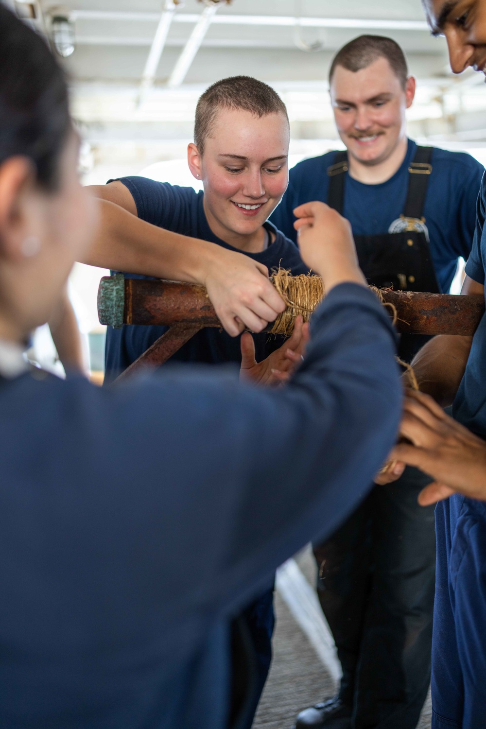 Coast Guard Cutter Polar Star (WAGB 10) conducts damage control training