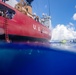 Coast Guard Cutter Polar Star (WAGB 10) has swim call near the equator