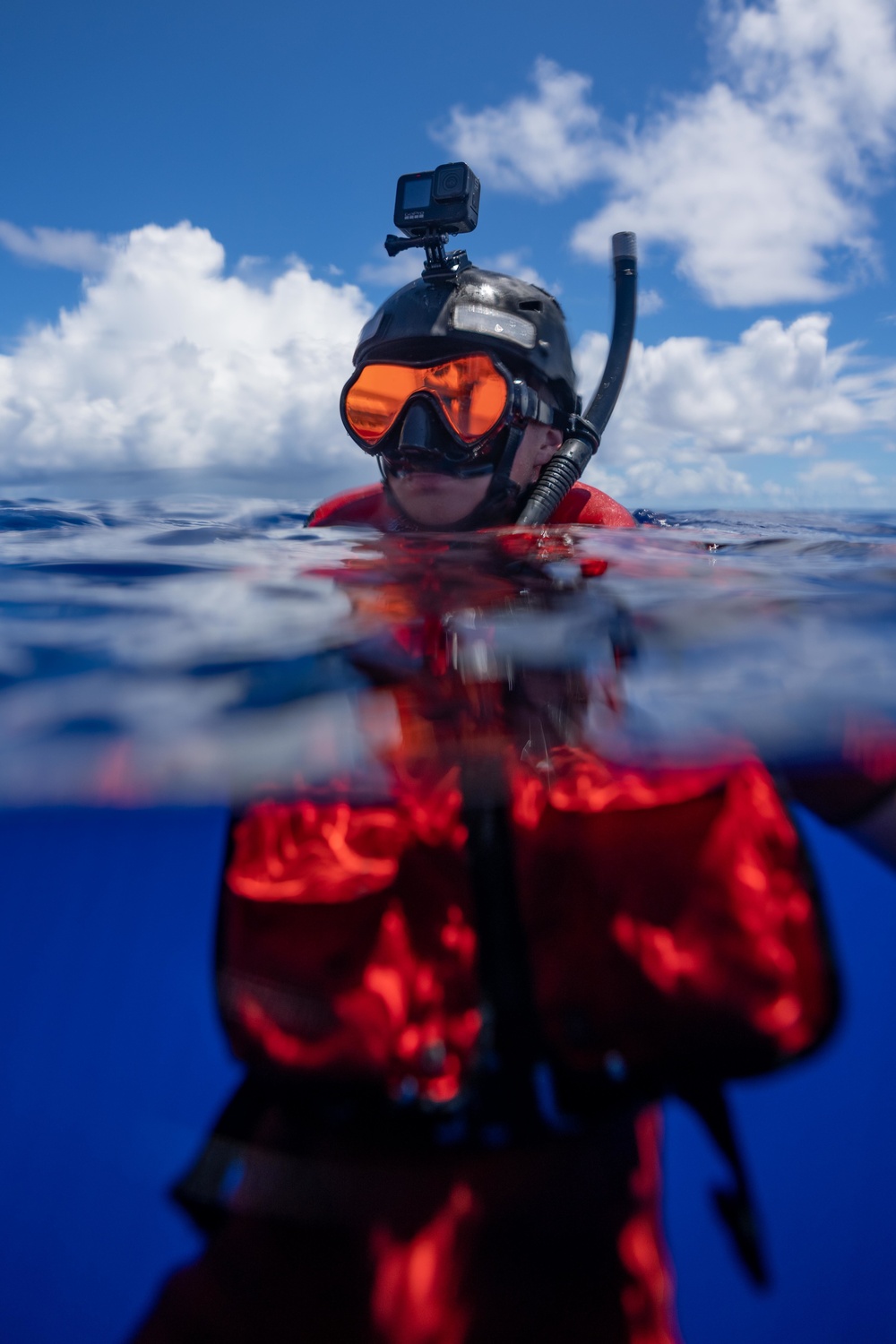 Coast Guard Cutter Polar Star (WAGB 10) has swim call near the equator