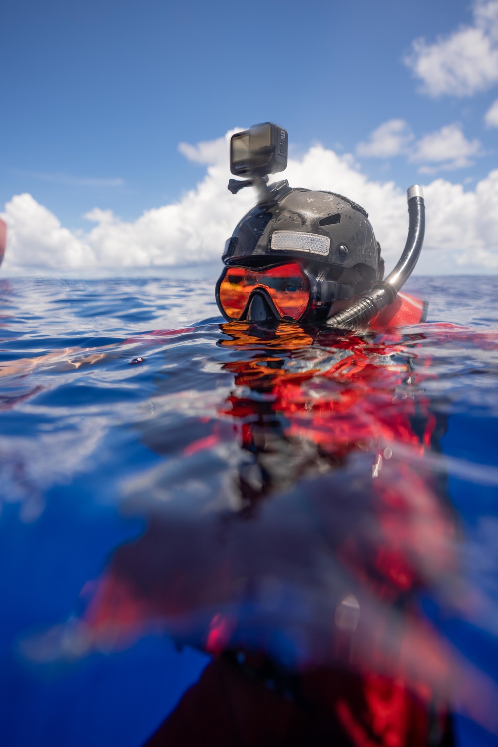 Coast Guard Cutter Polar Star (WAGB 10) has swim call near the equator