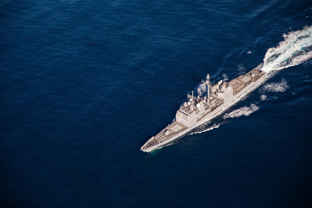 Bunker Hill Transits the Pacific