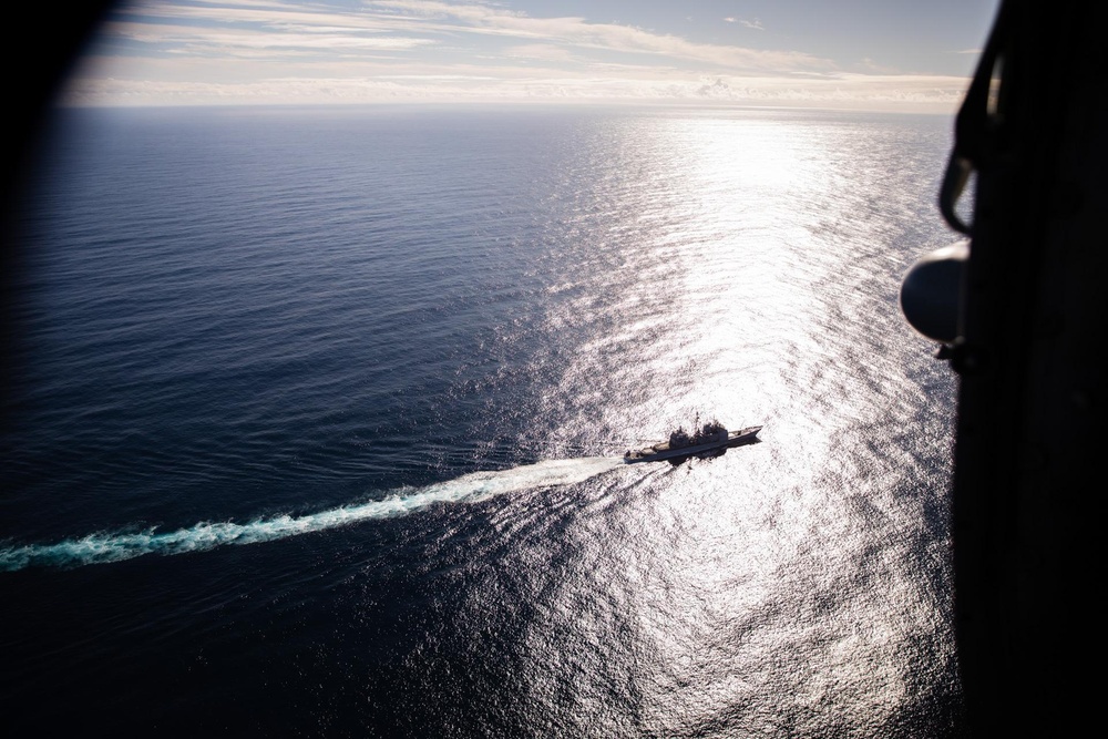 Bunker Hill Transits the Pacific