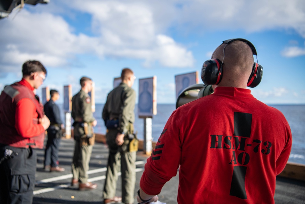 Sailors Conduct A Small Arms Live Fire Exercise