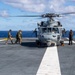 MH-60S Sea Hawk helicopter Rests On The Flight Deck