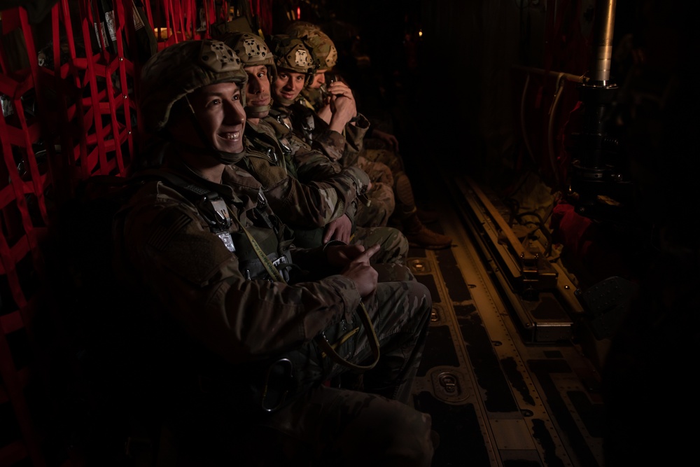 The 54th Brigade Engineer Battalion organized the Ugly Holiday Sweater jump