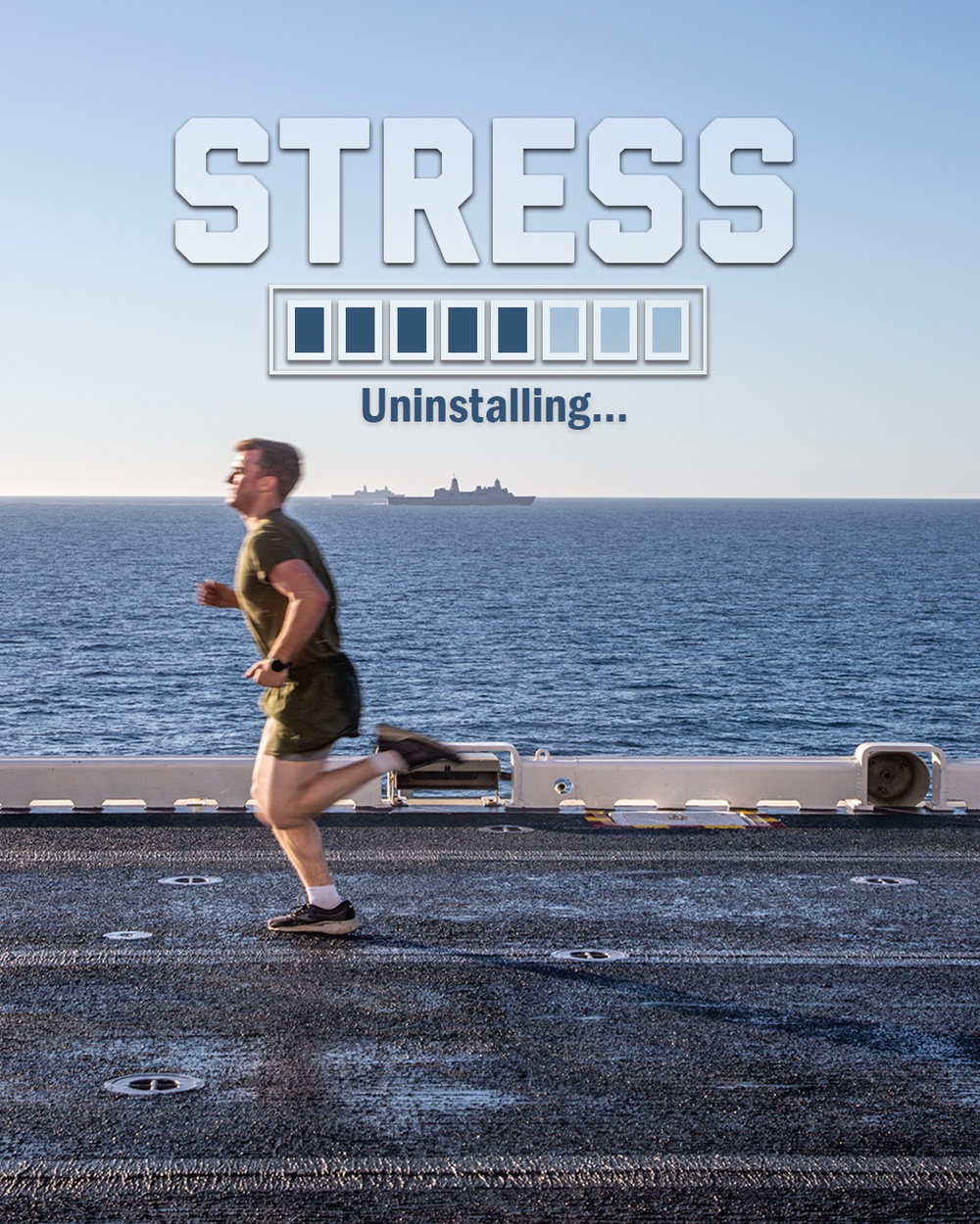 Navy Stress Awareness Graphic