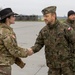 Cpt. Bradshaw greets Polish officer to kick off fuel training