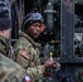 U.S. Army Soldier displays a fuel test pad to Polish Soldiers during a combined fuel test exercise