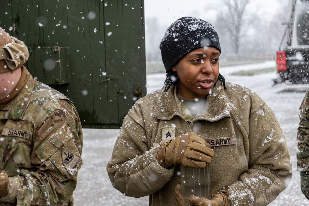 U.S. Army Soldier Teaches Polish forces about U.S. fuel test procedures