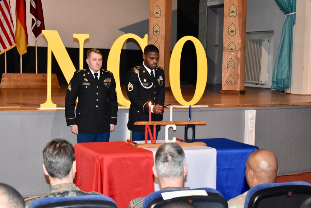 Prior to the new sergeants' induction, a candle-lighting ceremony took place