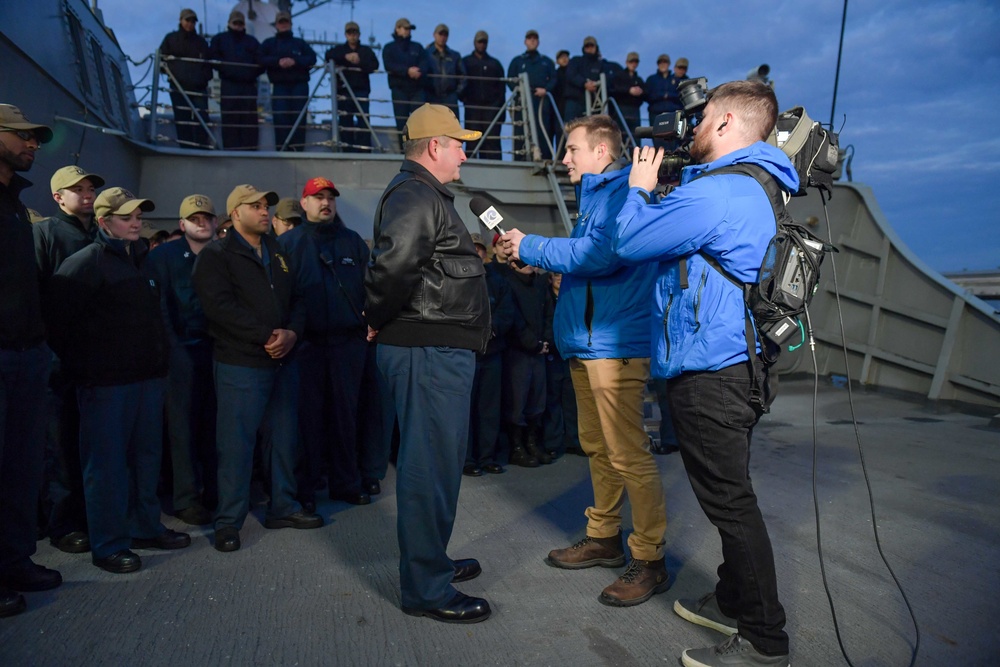 USS Porter on “WAVY’s Navy Ship Salute&quot;