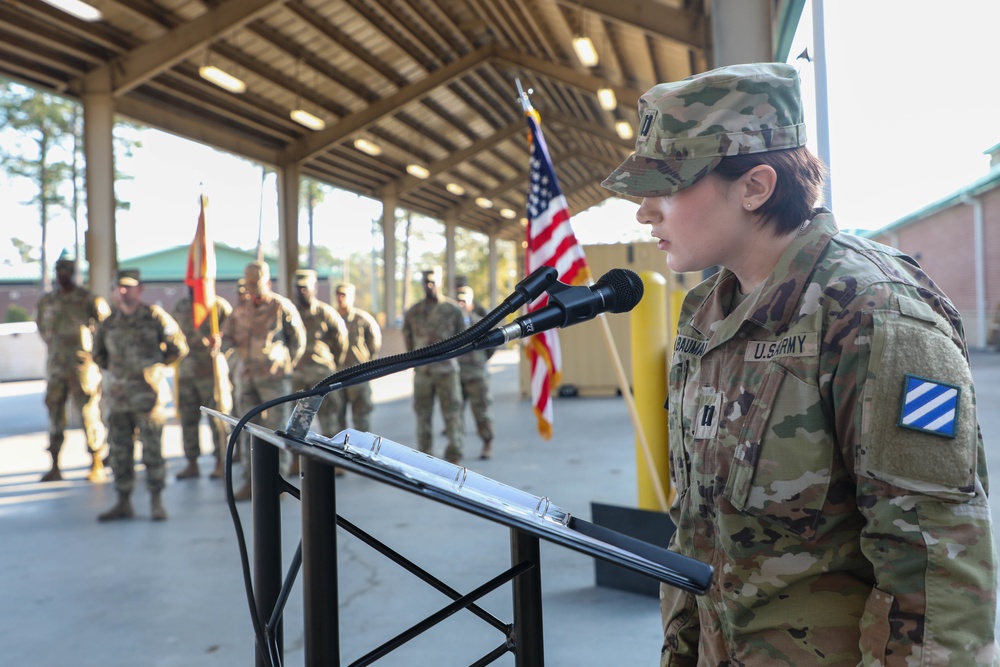 274th Movement Control Team, 3rd Division Sustainment Brigade, 3rd Infantry Division hosts Change-Of-Command