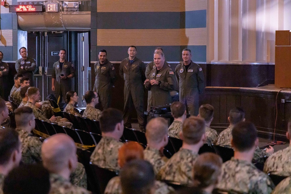 Rear Adm. Garvin and Rear Adm. Brophy Speak to Student Aviators