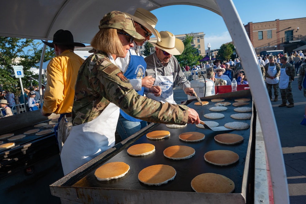 90MW leadership flips pancakes