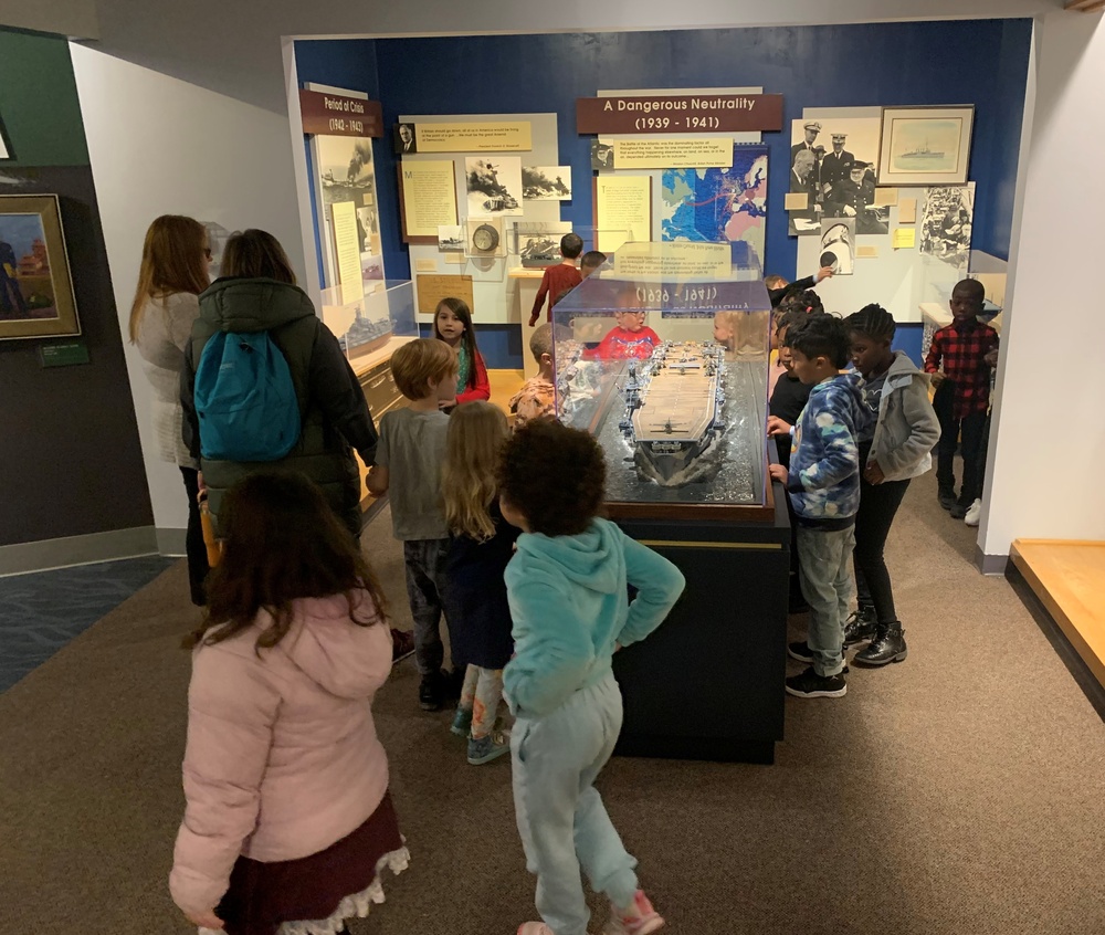 Ocean View Elementary School students and teachers visit Hampton Roads Naval Museum