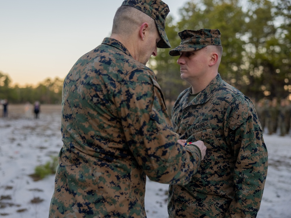 Sgt. Howard awarded the Navy and Marine Corps Medal