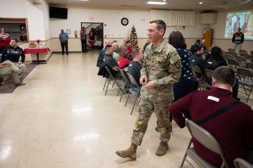 Army's premier medical products development activity team gathers for yearend Town Hall, Holiday Party