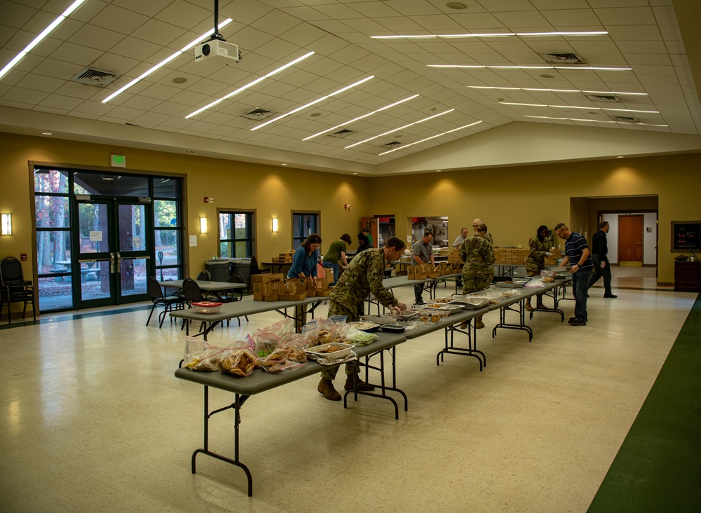 Team Charleston helps spread holiday cheer to dorm Airmen