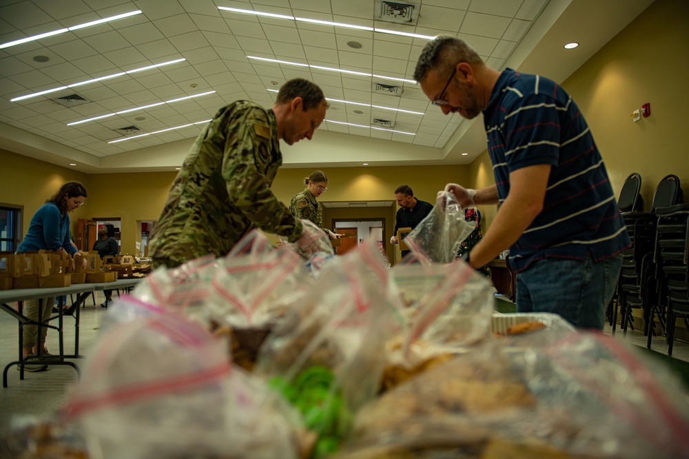 Team Charleston helps spread holiday cheer to dorm Airmen