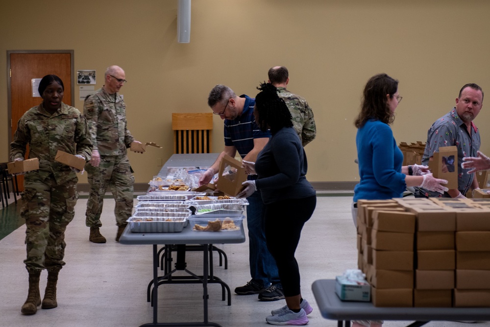 Team Charleston helps spread holiday cheer to dorm Airmen