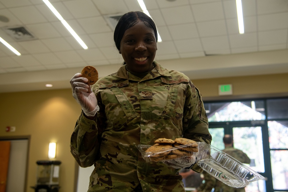 Team Charleston helps spread holiday cheer to dorm Airmen