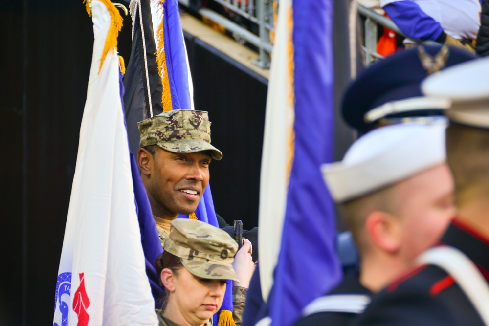 DVIDS - Images - Sailor participates in NFL Salute to Service Game [Image 1  of 2]