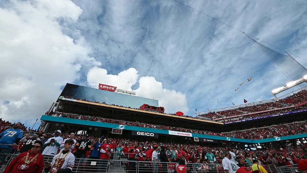 San Francisco 49ers honored 173rd Fighter Wing Airmen following game-day flyover