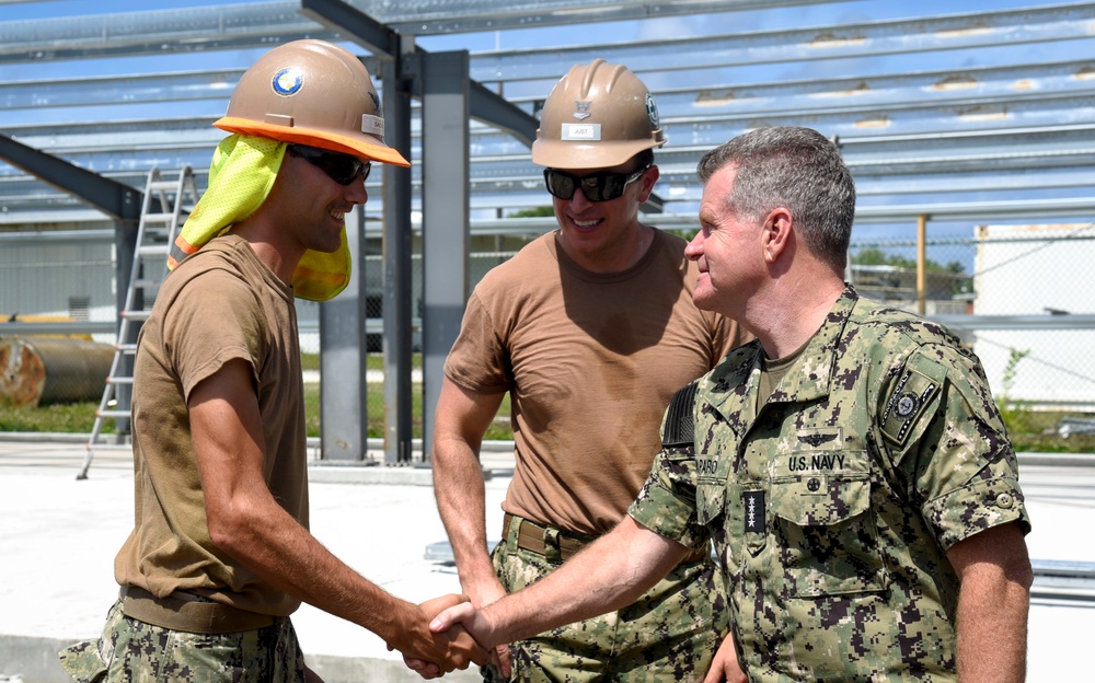 Pacific Fleet Commander Visits Troops in Diego Garcia