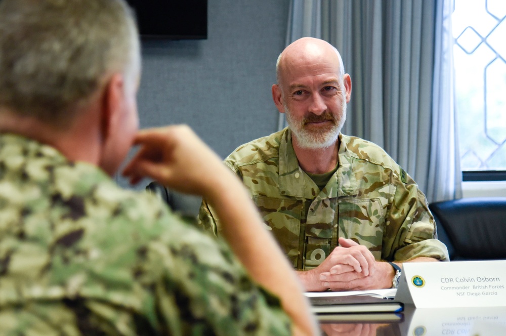 Pacific Fleet Commander Visits Troops in Diego Garcia