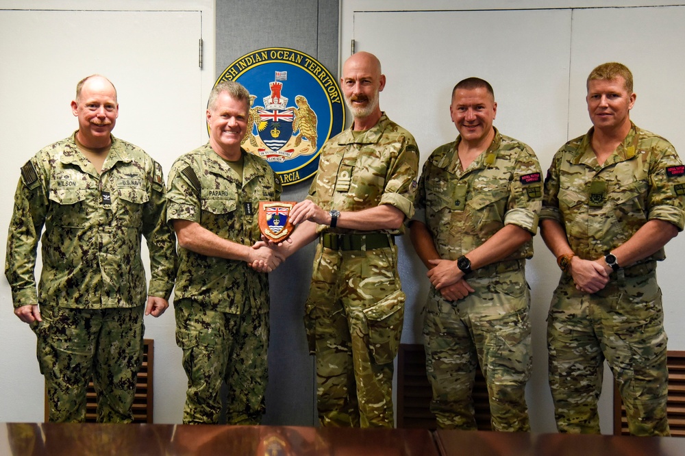 Pacific Fleet Commander Visits Troops in Diego Garcia