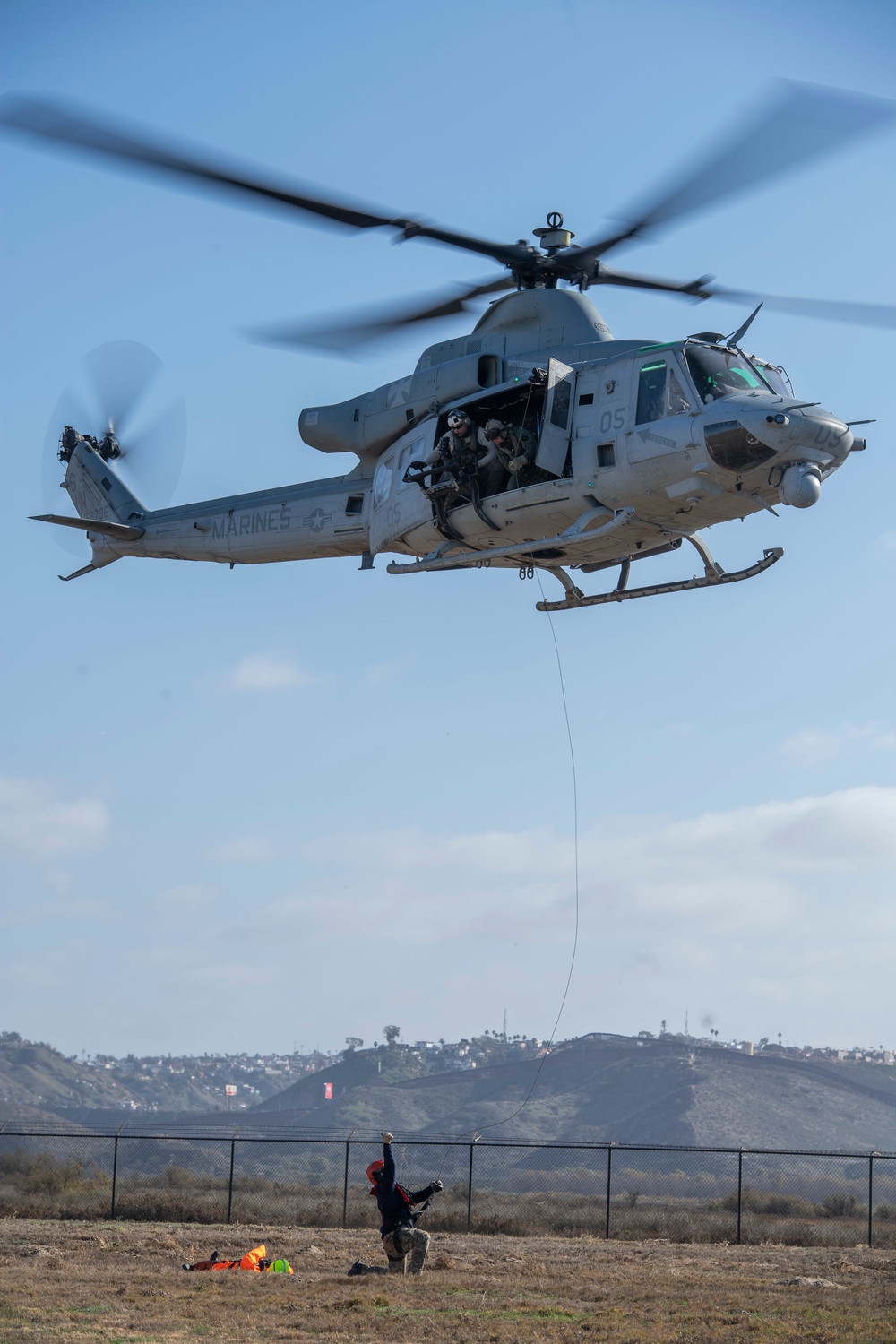 HSC-3's SARMM Trains With USMC Counterparts From MAG-39 During Steel Knight