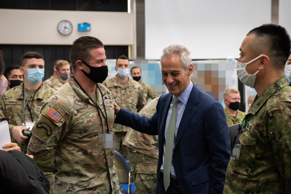 U.S. Ambassador to Japan visits Camp Asaka during YS83