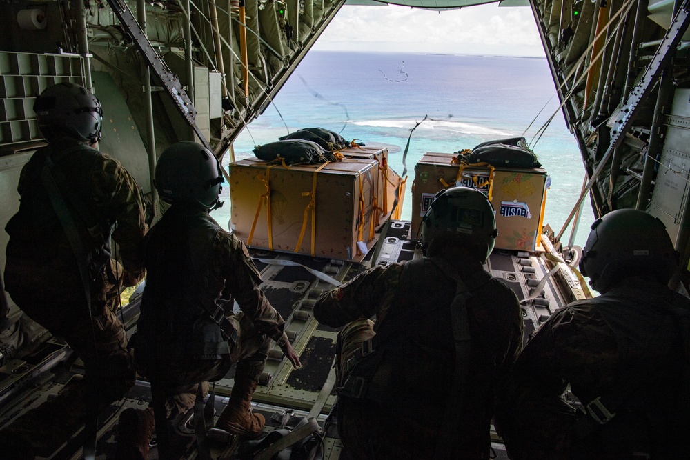 Yokota Airmen conduct LCLA airdrop over Federated States of Micronesia during OCD 2022