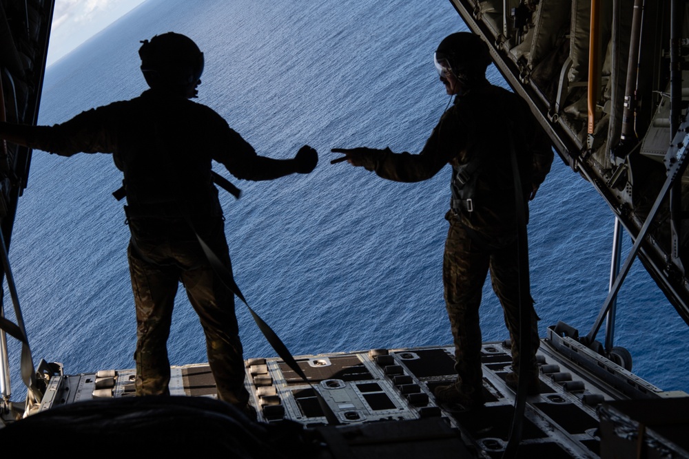 Yokota Airmen conduct LCLA airdrop over Federated States of Micronesia during OCD 2022