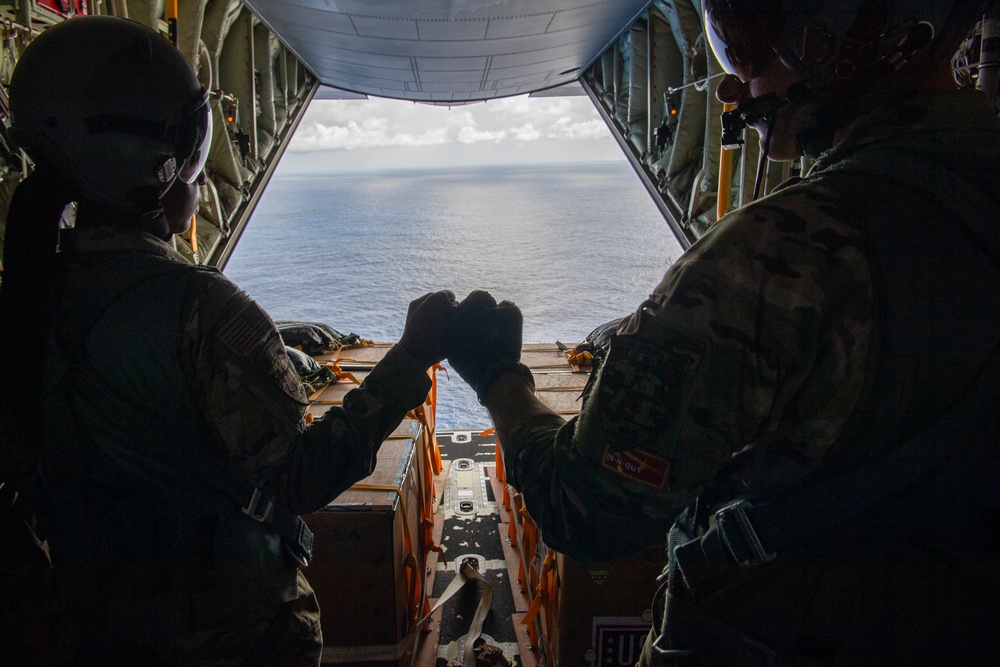Yokota Airmen conduct LCLA airdrop over Federated States of Micronesia during OCD 2022