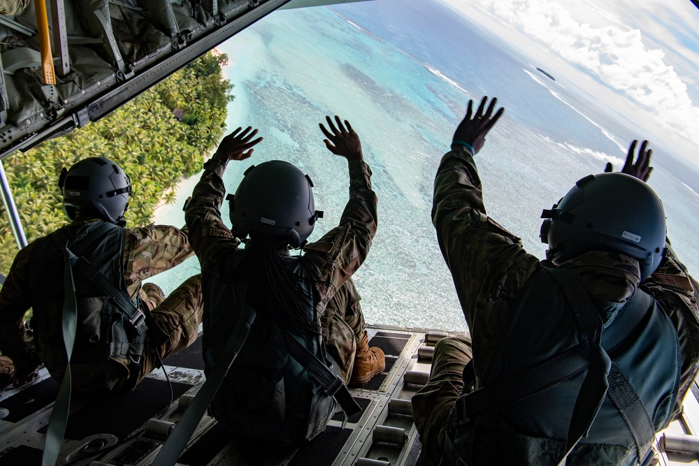 Yokota Airmen conduct LCLA airdrop over Federated States of Micronesia during OCD 2022